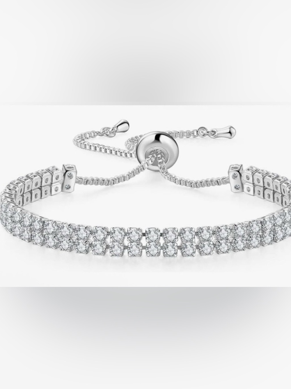 Adina Eden , NWT CZ Double-Row Tennis Bracelet